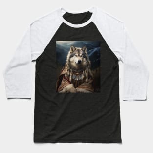 Resolute Alaskan Malamute - Medieval Inuit Elder Baseball T-Shirt